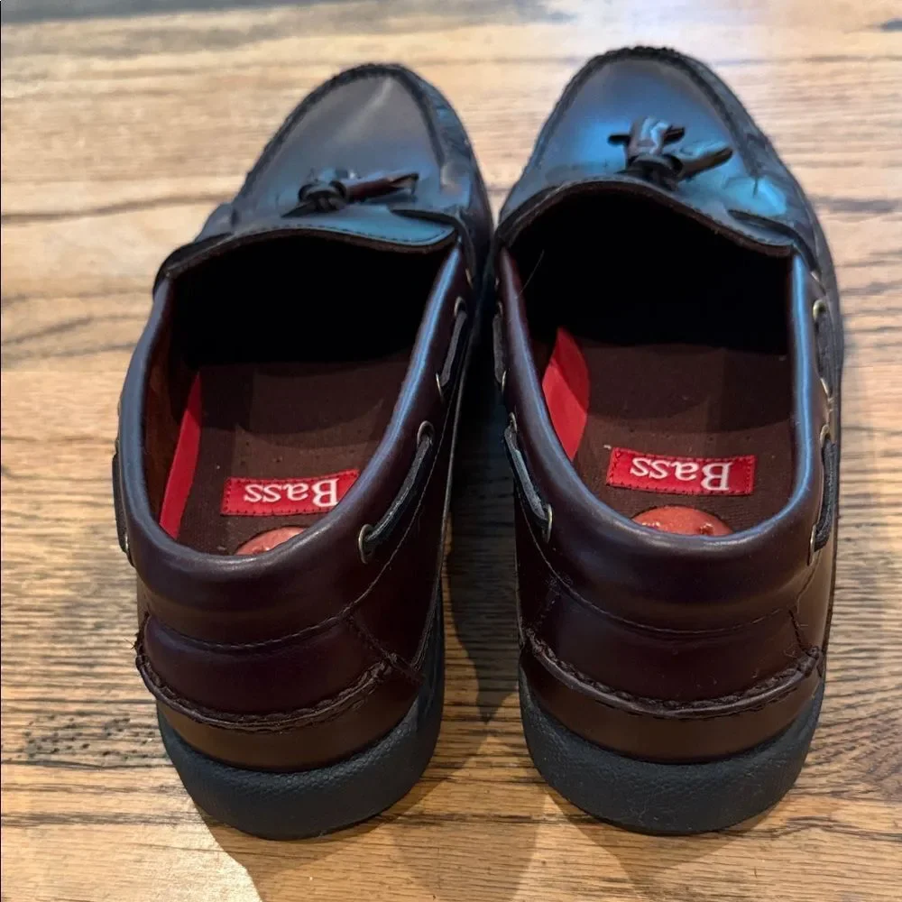 Bass Men's Dark Brown Tassel Loafers Henry II